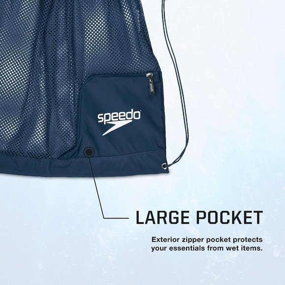 Unisex Adult Speedo Black Ventilator Mesh Equipment Bag main image 13